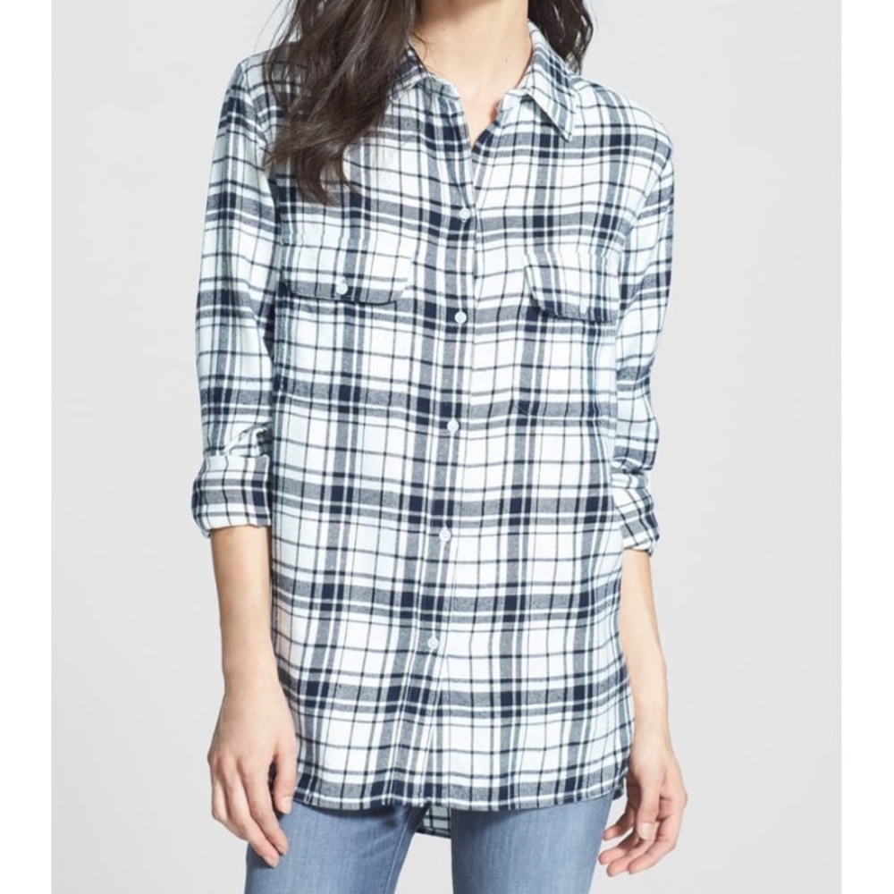 Sundry Plaid Button Up